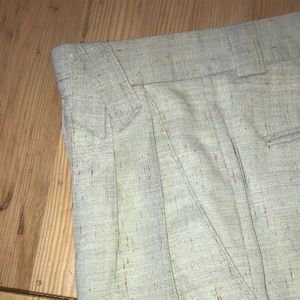 Givenchy pant. Beige w red/blue/orange accents. 31